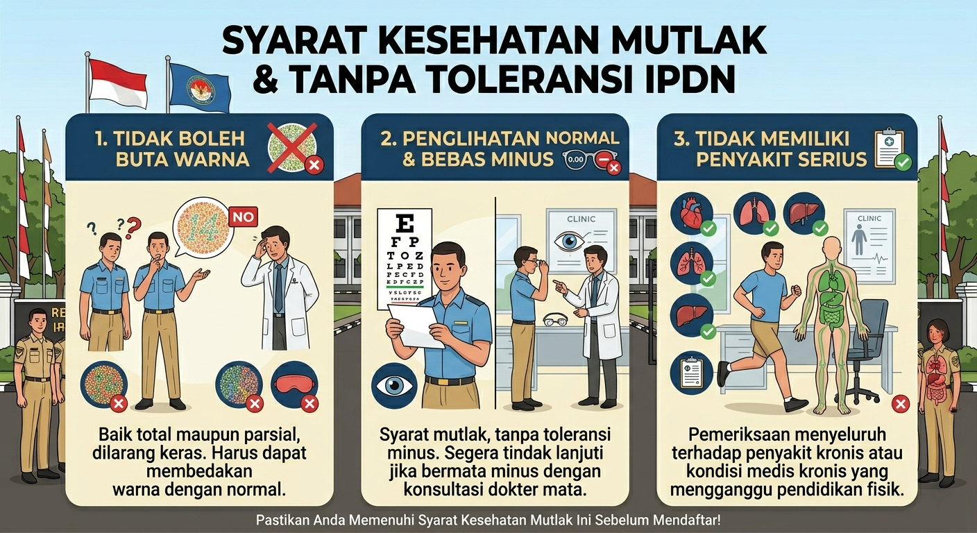 Syarat Kesehatan yang Tidak Bisa Ditoleransi di IPDN